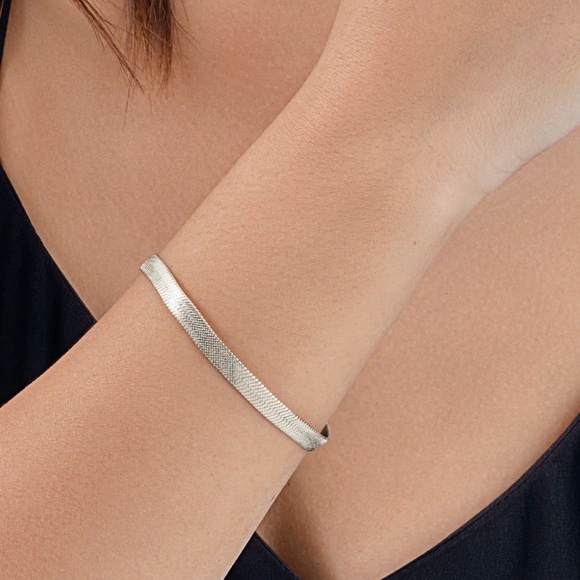 Jewelry - Sterling Forever Flat Link
Chain Bracelet